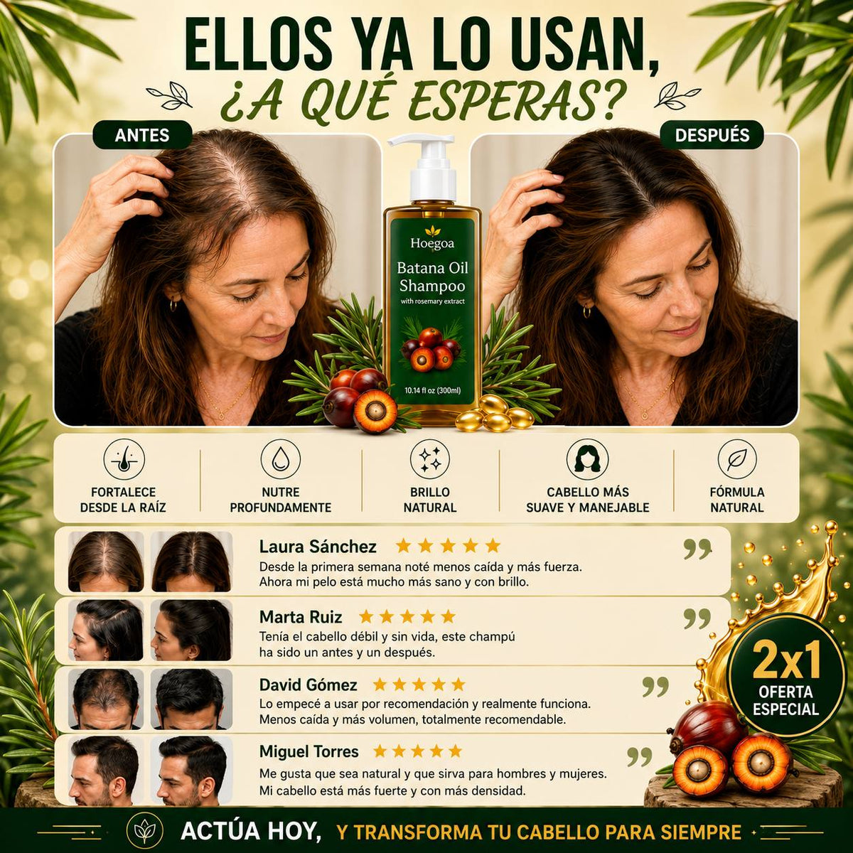 ¿ TU CABELLO ESTÁ APAGADO, SECO Y CADA VEZ MÁS FRÁGIL ?