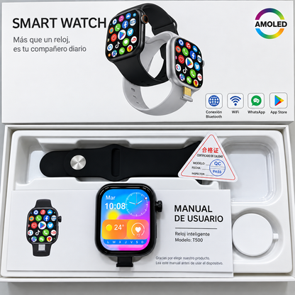 Smartwatch CD20 con ranura SIM para llamadas independientes.
